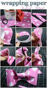 Make A Hair Bow Out Of Wrapping Paper How To Make Bows Girls Hair Bows Diy Diy Hair Bows