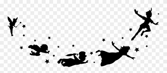 Download Hd Peter Pan And Friends Flying Peter Pan Flying Silhouette Png Clipart And Use The Free Clip Peter Pan Flying Peter Pan Silhouette Peter Pan Tattoo