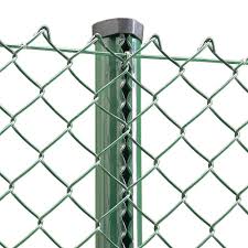 Green Pvc Coated Chain Link Fencing 180cm 6ft High