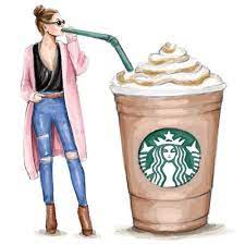 Er zijn niet veel meiden, maar ook niet te weinig. Pin Van Frescia Elizabeth Op Starbucks Illustratie Mode Mode Illustratie Modetekening