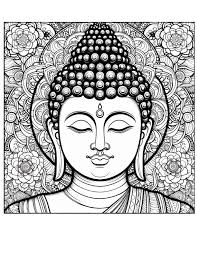 10 Buddha Coloring Pages, Find Inner Peace: Buddha Coloring Pages, Zen  Coloring Pages
