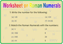 On this page, we have listed 50 roman hindi words along with their respective english meanings. Worksheet On Roman Numerals Roman Numerals Symbols For Roman Numerals