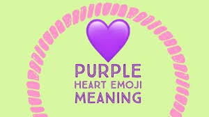 Purple Heart Emoji Heart Emoji Purple Heart Emoji