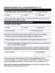 Letter of guarantor (or letter of guarantee) is a letter that many countries require in addition to the visa application. Free 8 Guarantor Agreement Forms In Pdf