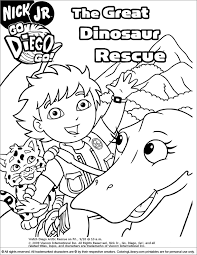 Download this adorable dog printable to delight your child. Go Diego Go Coloring Page Fun Coloring Library