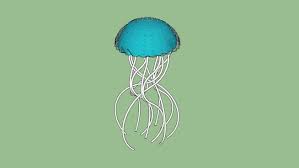 Large Preview Of 3d Model Of Jellyfish Jellyfish Model 3d Model