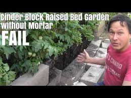 Like rock, brick garden beds will stand for many generations of gardens once built. Cinder Block Raised Bed Garden Without Mortar Fail 2 Year Update Youtube