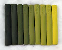 Les Pastels D Isabelle Roche La Maison Du Pastel Paris 5391 Vert Algue Gamme Degradee Au Noir Soft Pastel Pastel Art Learn To Paint