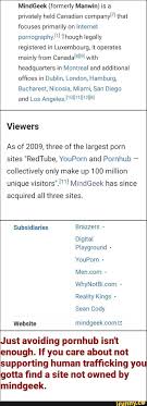 Delta natural gas co inc, enpro, inc., subsidiary relationship, delgasco, inc. Mindgeek Formerly Manwin Is A Privately Held Canadian Companym That Focuses Primarily On Internet Pornography 1 Though Legally Registered In Luxembourg It Operates Mainly From CanadalÂªllÂºl With Headquarters In Montreal And Additional Ofï¬ces In