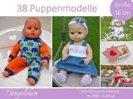 Kostenlose schnittmuster puppenkleidung für 50cm puppen. Schnittmuster Puppenkleidung 36cm Von 73engelchen