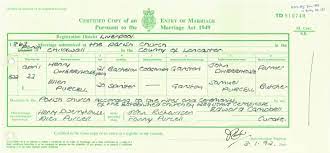 What Information Can Be Found On A Marriage Certificate? - Family Tree