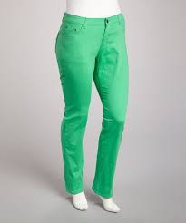 Take A Look At This Green Straight Leg Jeans Plus By Youya