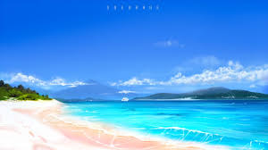 Also i watched both episodes of this anime and thought it was fairly lame and boring. Beach By Soeurise On Deviantart Beach Digital Art Anime Flower Art Painting