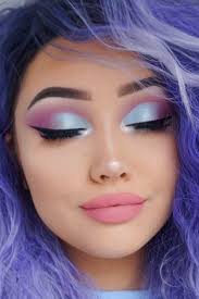 Easter Makeup Inspiration Is Definitely What You Will Find With The Help Of This Article Colorful Bright Purple Makeup Looks Rainbow Eye Makeup Purple Makeup