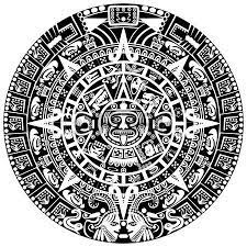 Mayan Calendar On White Background Photo Mayan Tattoos Mayan Art Mayan Symbols