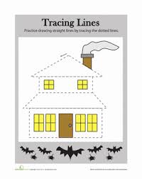 The lines worksheets come up with a different set of images each time you load them for unlimited worksheets. Tracing Lines Halloween Worksheet Education Com