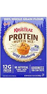 Find quality baking goods products to add to your shopping list or order online for delivery . Amazon Com Krusteaz Protein Banana Nut Muffin Mix 16 22 Oz Grocery Gourmet Food