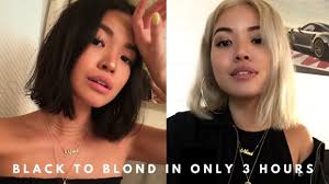 Brilliant blonde has a 8 level lift and will give you good results on very dark hair if you apply correctly. Bleaching My Hair Black To Blonde In 3 Hours Neens Youtube