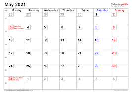 Sure, digital calendars are convenient — we can take them everyw. Calendar May 2021 Uk With Excel Word And Pdf Templates