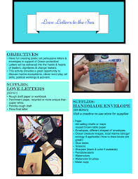 Lesson Plan Love Letters To The Sea Lost Art Of Love Letters