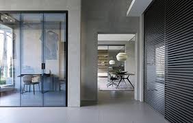 Showroom Munich Rimadesio Worldwide Sliding Doors Systems Living Area Complements Doors Walk In Closet Rimadesio Sliding Door Systems Sliding Doors