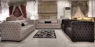 طقم كنب للصالة ابيض و أسود