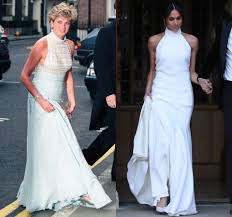Take A Look Back At Meghan Markle S Gorgeous Reception Dress Princess Diana Dresses Meghan Markle Dress Reception Dress