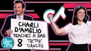 Charli D Amelio Teaches A Dad 8 Tiktok Dances Youtube