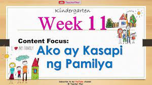 Turtle diary's kindergarten worksheets include coloring pages, simple math and english topics, and more fun activities for your kindergarten students. Ako Ay Kasapi Ng Pamilya Week 11 Kindergarten Lesson Youtube