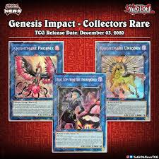 The set contains 60 unique cards, 10 of. Yugioh News On Twitter ð—šð—²ð—»ð—²ð˜€ð—¶ð˜€ ð—œð—ºð—½ð—®ð—°ð˜ 13 Out Of 15 Collector S Rares Cards From The Upcoming Tcg Set Genesis Impact Have Been Revealed Source Lotus Collectibles éŠæˆ¯çŽ‹ Yugioh Https T Co Woylgweih3
