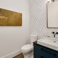 Modern powder rooms take comfortability and luxury to the next level. 75 Beautiful Large Marble Tile Powder Room Pictures Ideas May 2021 Houzz