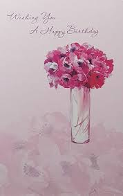 Flowers can make anyone's birthday memorable. Birthday Card General Female A Beautiful Pink Flower Bouquet In A Card Gallery Online