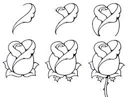 38 high quality collection of easy rose drawing step by step by clipartmag. Drawing Rose Easy Drawing Ideas Step By Step