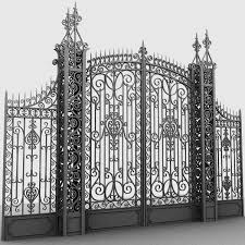 Classic Gate Elegant 3d Model 3d Model Gate Wall Design Iron Gate Design Gate Design