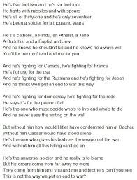 And It S One Two Three What Are We Fighting For Lyrics Buffy Sainte Marie Universal Soldier Lyrics Soldier Lyrics Buffy Sainte Marie Lyrics