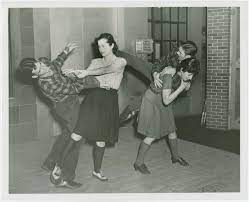 Sports Self Defense Women Demonstrating How To Twist Man S Arm And How To Flip Man Over Addi Self Defense Women Martial Arts Girl Self Defense Martial Arts