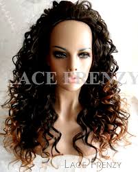 We don't know when or if this item will be back in stock. Two Toned Curly 22 Inches 3 4 Synthetic Machine Made Half Wig