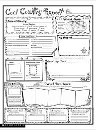 Cool Country Report Fill In Poster Worksheets Printables Scholastic Parents 3rd Grade Social Studies Writing Skills Homeschool Geography