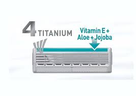 The razor features four blades. Schick Quattro Titanium Men S Razor Blade Refills 6 Ct Walmart Com Walmart Com