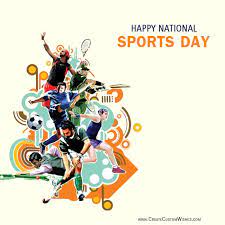 10 lines on national sports day: National Sports Day Greetings With Name Create Custom Wishes