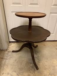 A matching coffee table is also for sale. Mersman 2 Tier Pedestal Table Collectors Weekly