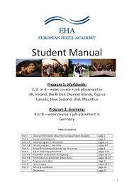 With handover job to email samples, keep things sorted and easy. Handbook European Hotel Academy