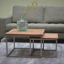 brix salontafel charlie set van 2 stuks salontafel meubel ideeen koffietafel