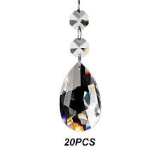 See more of crystal chandelier jewelry on facebook. Fushing 20pcs Chandelier Crystals Clear Teardrop Crystal Chandelier Pendants Parts Beads Hanging Crystals For Chandeliers 38m Walmart Com Walmart Com