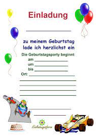 Einladungskarten Kindergeburtstag Zum Ausdrucken Jungs