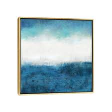 iCanvas "Aqua Dawn" by Jaden Blake Framed Canvas Print
