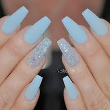 Cute nail designs2 years ago. Cute Blue Acrylic Nails Best Blue Acrylic Nails Blue Coffin Nails Coffin Nails Glitter