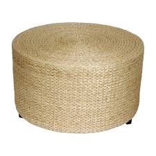 The hardwood table features exposed dovetail joinery and an expansive surface for placing drinks or magazines. Oriental Furniture Rush Grass Coffee Table Ottoman Walmart Com Walmart Com