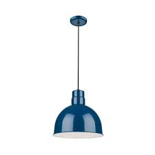 Millennium Lighting R Series 1 Light 13 In Navy Blue Pendant Rdbc12 Nb The Home Depot In 2020 Blue Pendant Light Millennium Lighting Blue Pendant