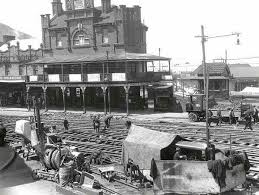 Relaying Tram Tracks In Newtown In The Inner Suburbs Of Sydney In 1927 Sydney Hotel Sydney City Newtown Sydney